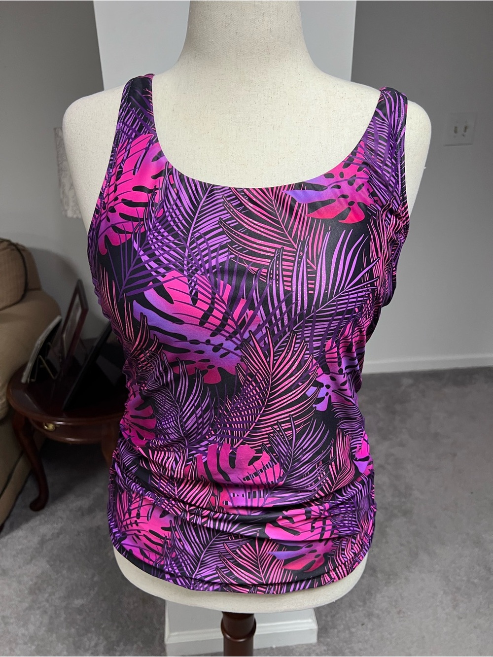 Aqua Eve Tankini padded top Large - Picture 4 of 9